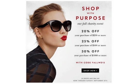 Kate Spade官網做Full Site 30% Off