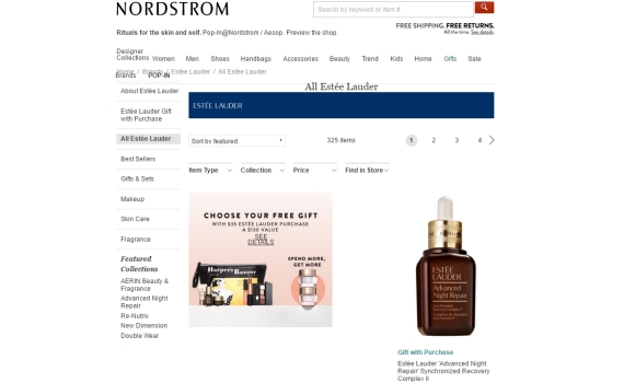 Estee Lauder 9折+免費37件禮品