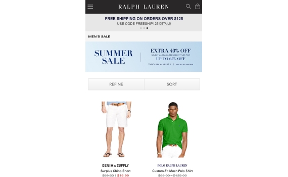 Ralph Lauren 6折
