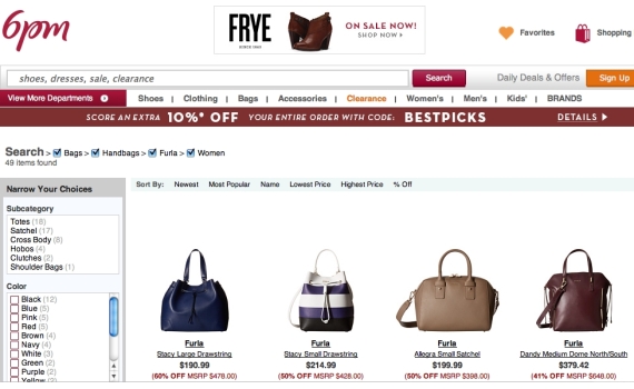 FURLA 手袋 低至5折 ＋額外9折