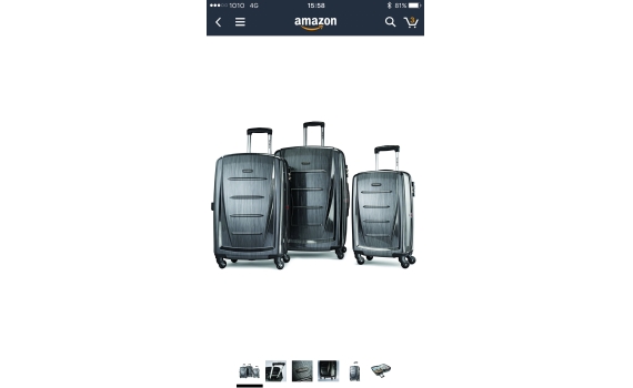Amazon 買新秀麗喼