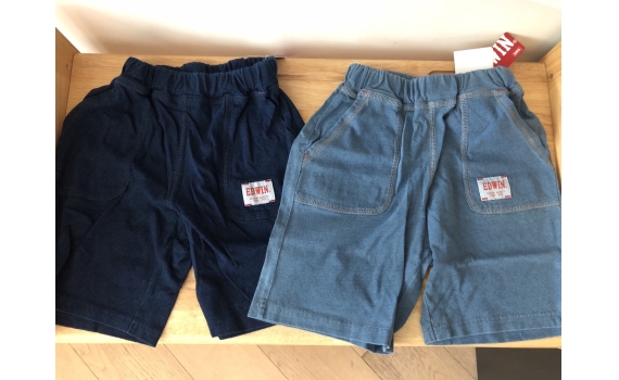 Edwin男童綿短褲