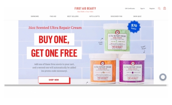 First Aid Beauty 14oz修復面霜買1送1熱賣