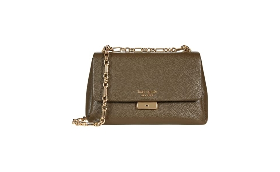 Carlyle Pebbled Leather Medium Shoulder Bag