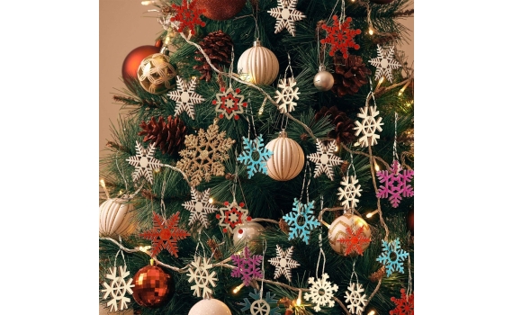 ​100 件聖誕木製裝飾 材料包